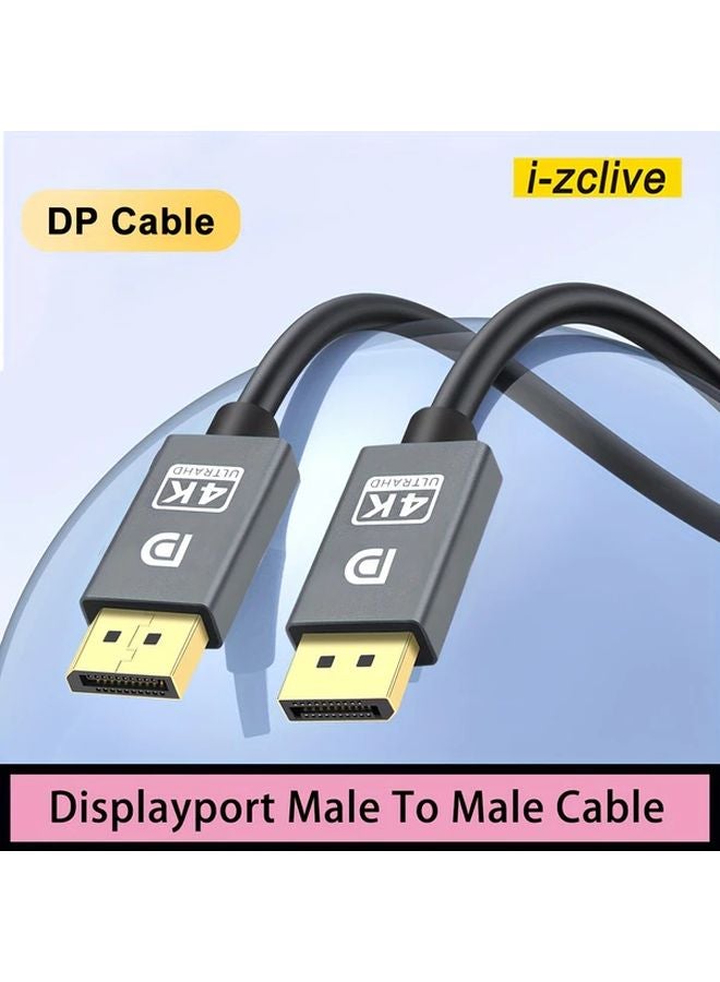 DisplayPort Cable 10ft Gold Plated Aluminum Alloy for Gaming Monitor PC Laptop - Image 1